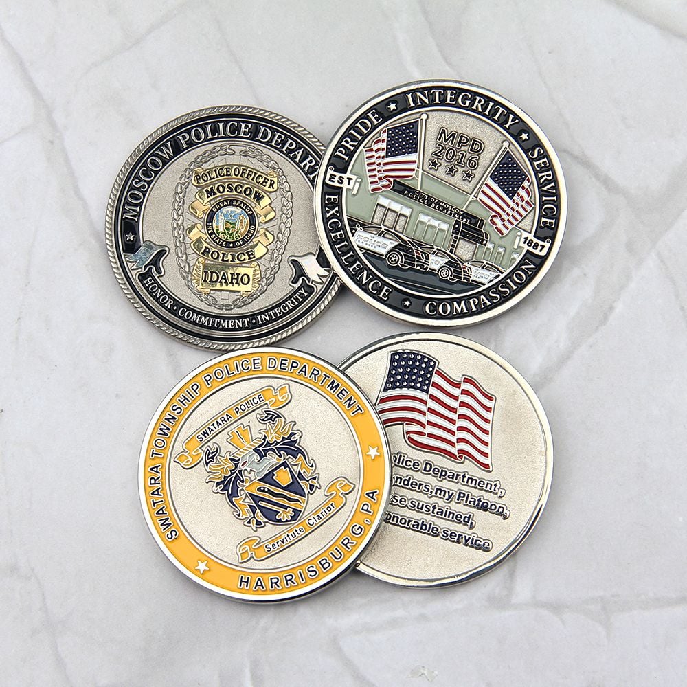Police Challenge Coins – Custom Design, Fast Shipping