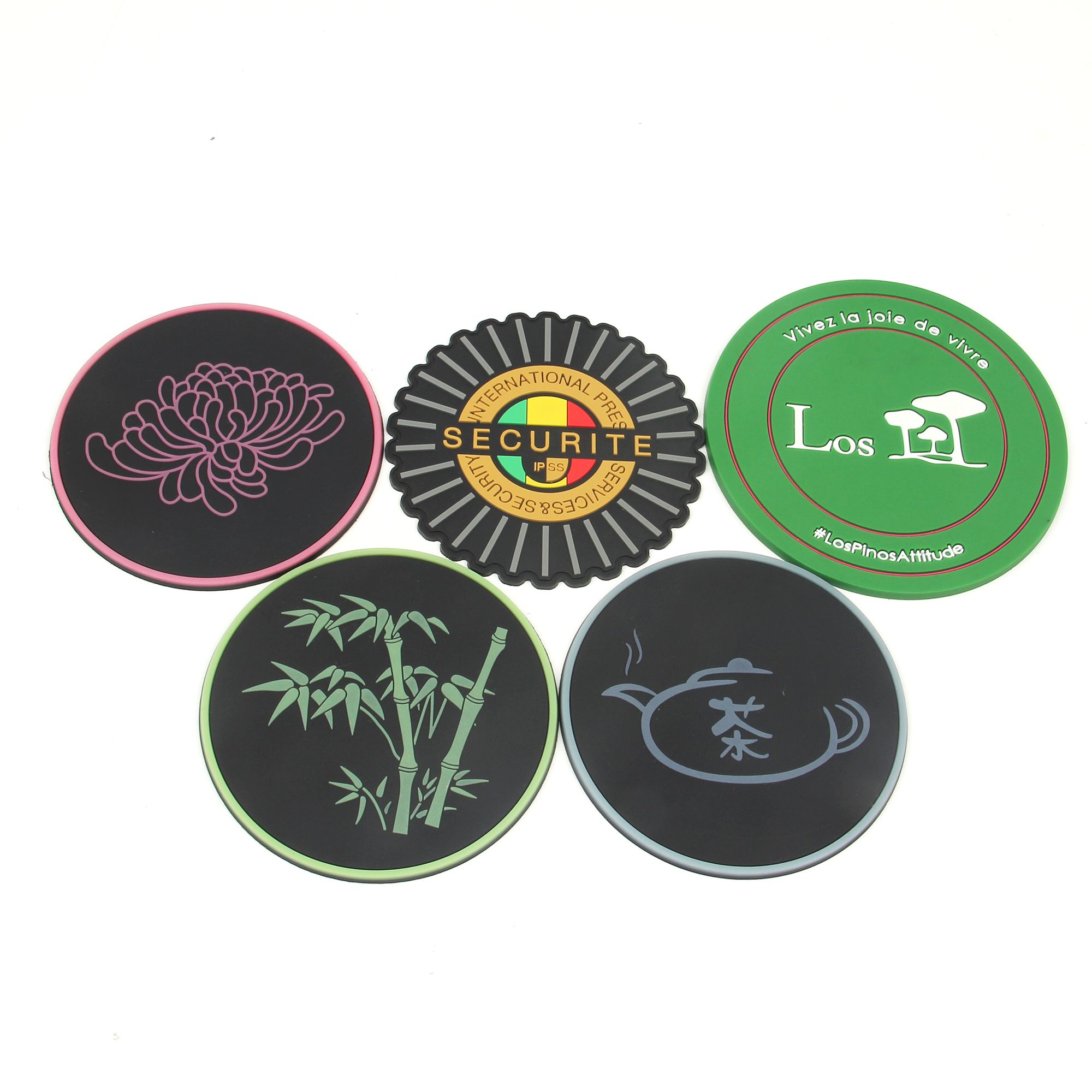Custom Rubber Coaster | OEM Manufacturer of Personalized PVC Drink Mats ...