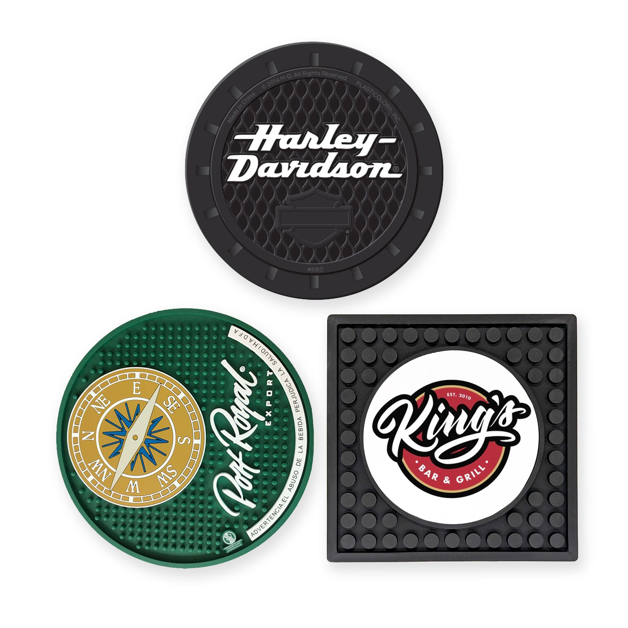 Custom Rubber Coaster | OEM Manufacturer of Personalized PVC Drink Mats ...