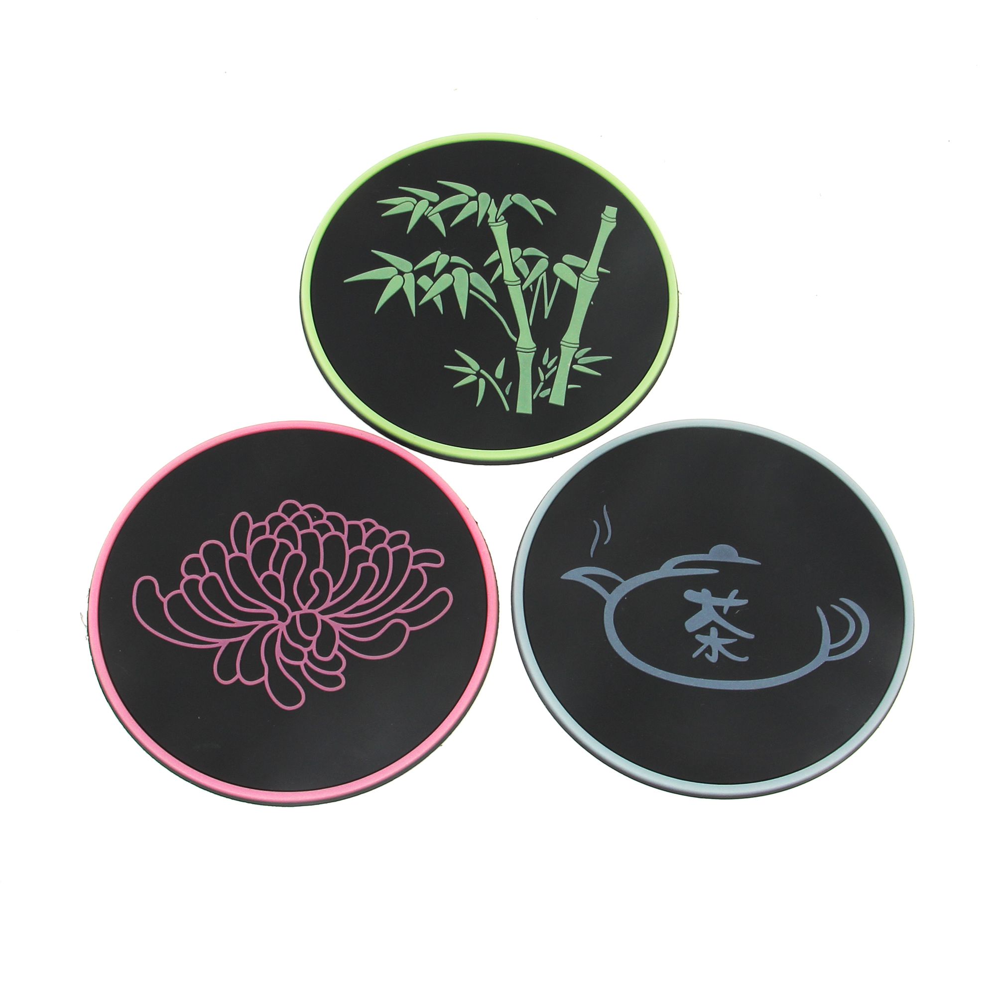 Custom Rubber Coaster | OEM Manufacturer of Personalized PVC Drink Mats ...