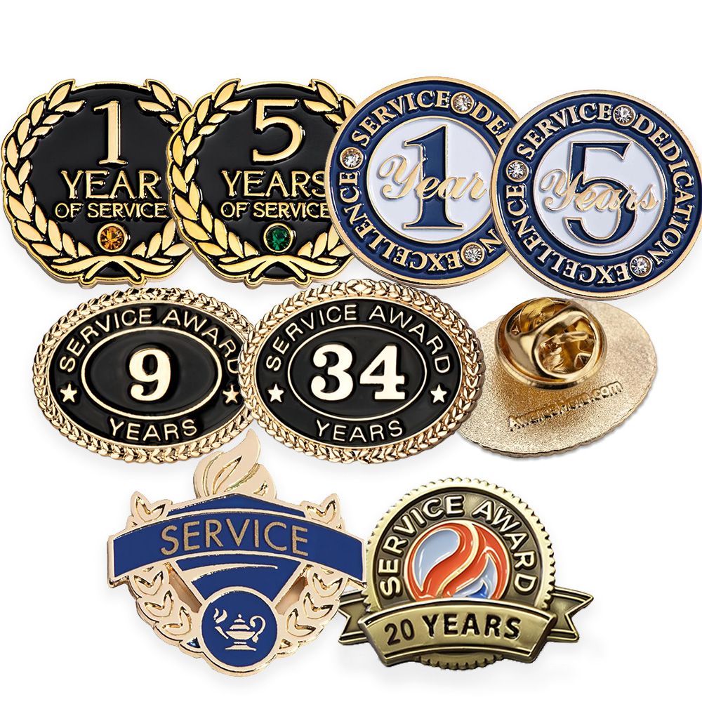 Custom Service Award Pin | OEM Manufacturer of Custom award badges with ...