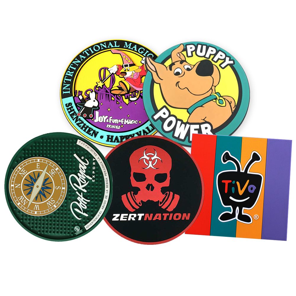 Custom Soft PVC Coaster | OEM Manufacturer of Custom Rubber Coaster ...