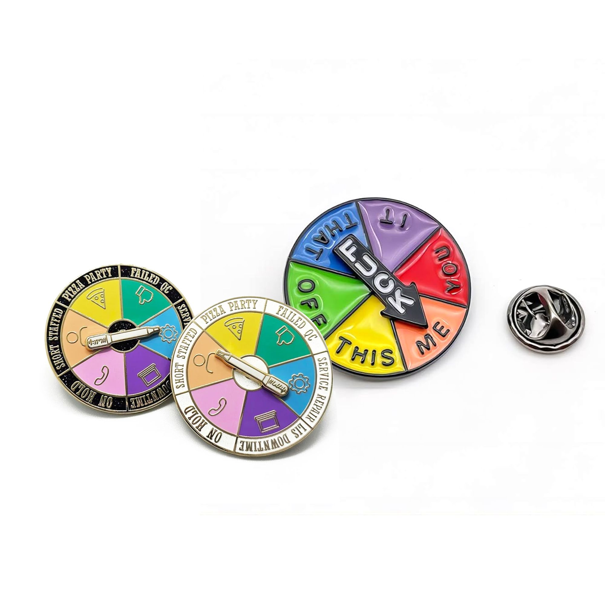 Custom Spinning Lapel Pin HighQuality Promotional Gifts Manufacturer