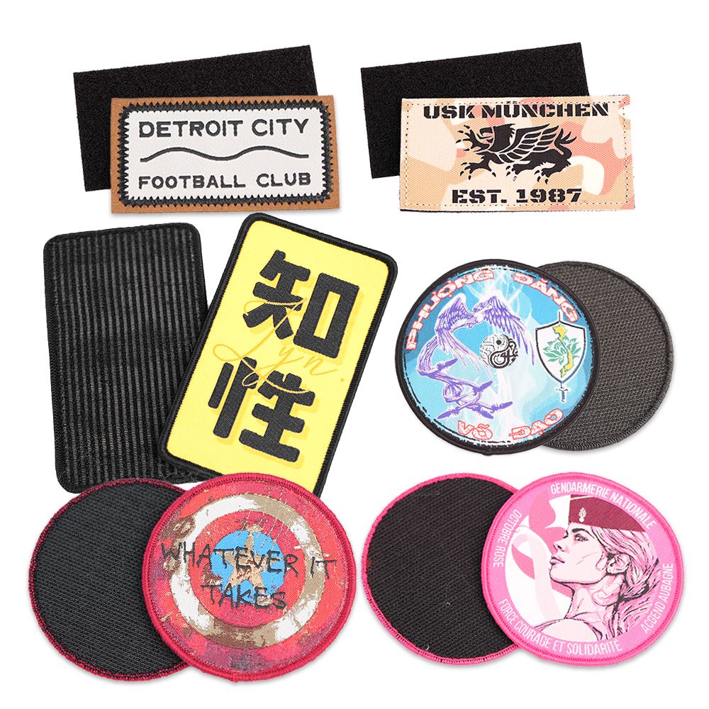 Custom Stick on Woven Patch | OEM Manufacturer of Versatile Removable ...
