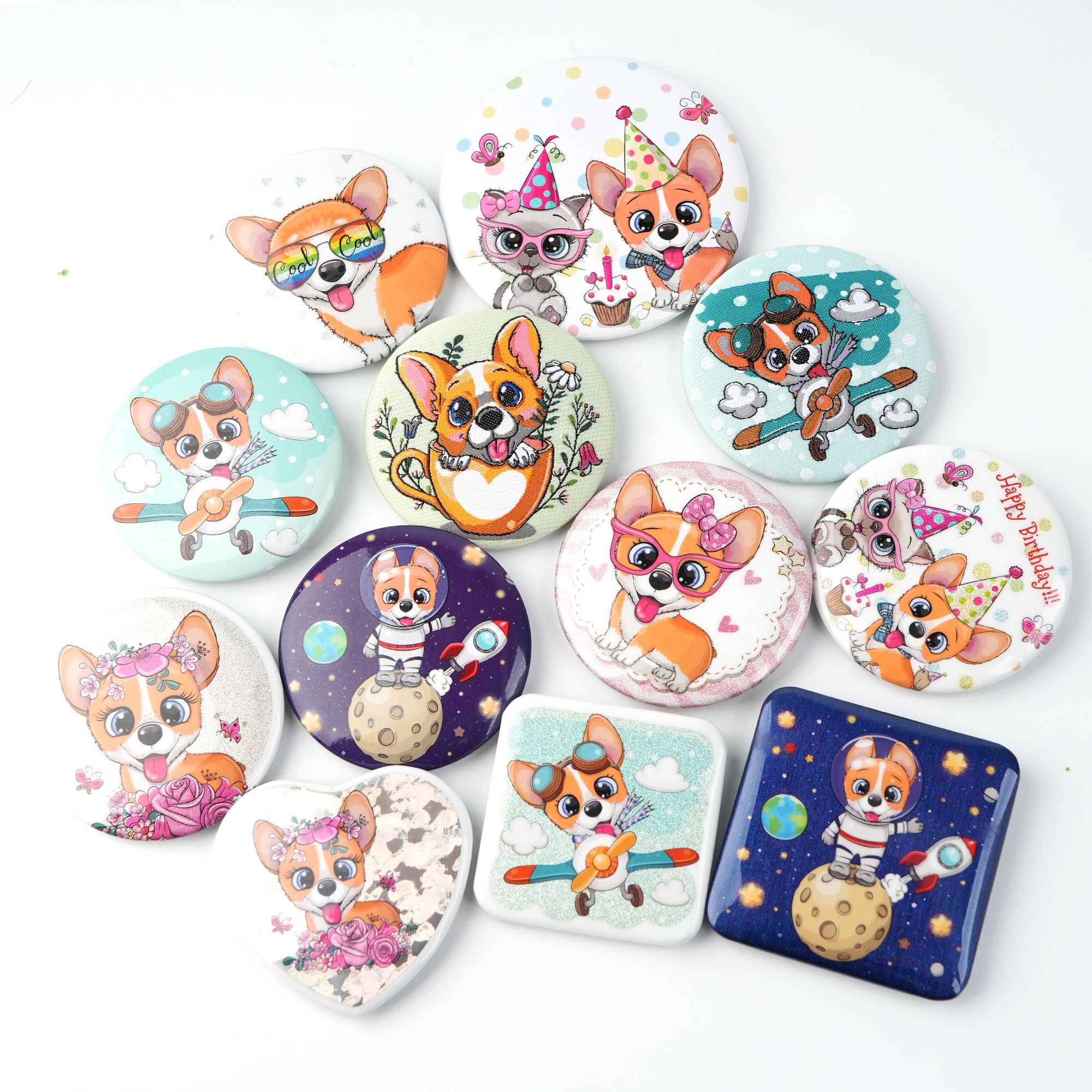 Cute Pinback Button Pin | OEM Manufacturer of Bulk Cute Button Pins ...