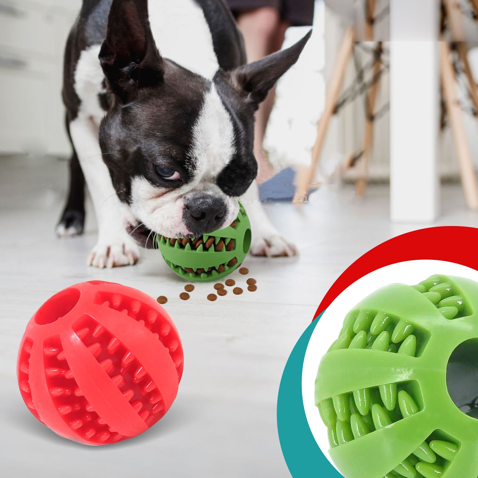 צעצוע כדור לגירוד לכלבים בסיטון 2 חבילות במלאי