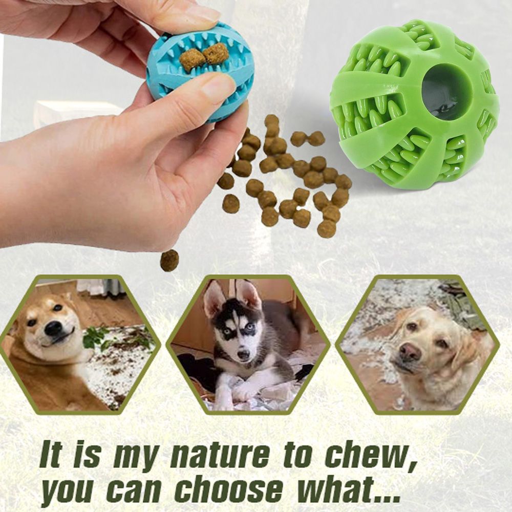 Palline Dispenser Per Cani - 2 Pezzi In Gomma Naturale, Per Giochi E Pulizia Denti - Foto 11