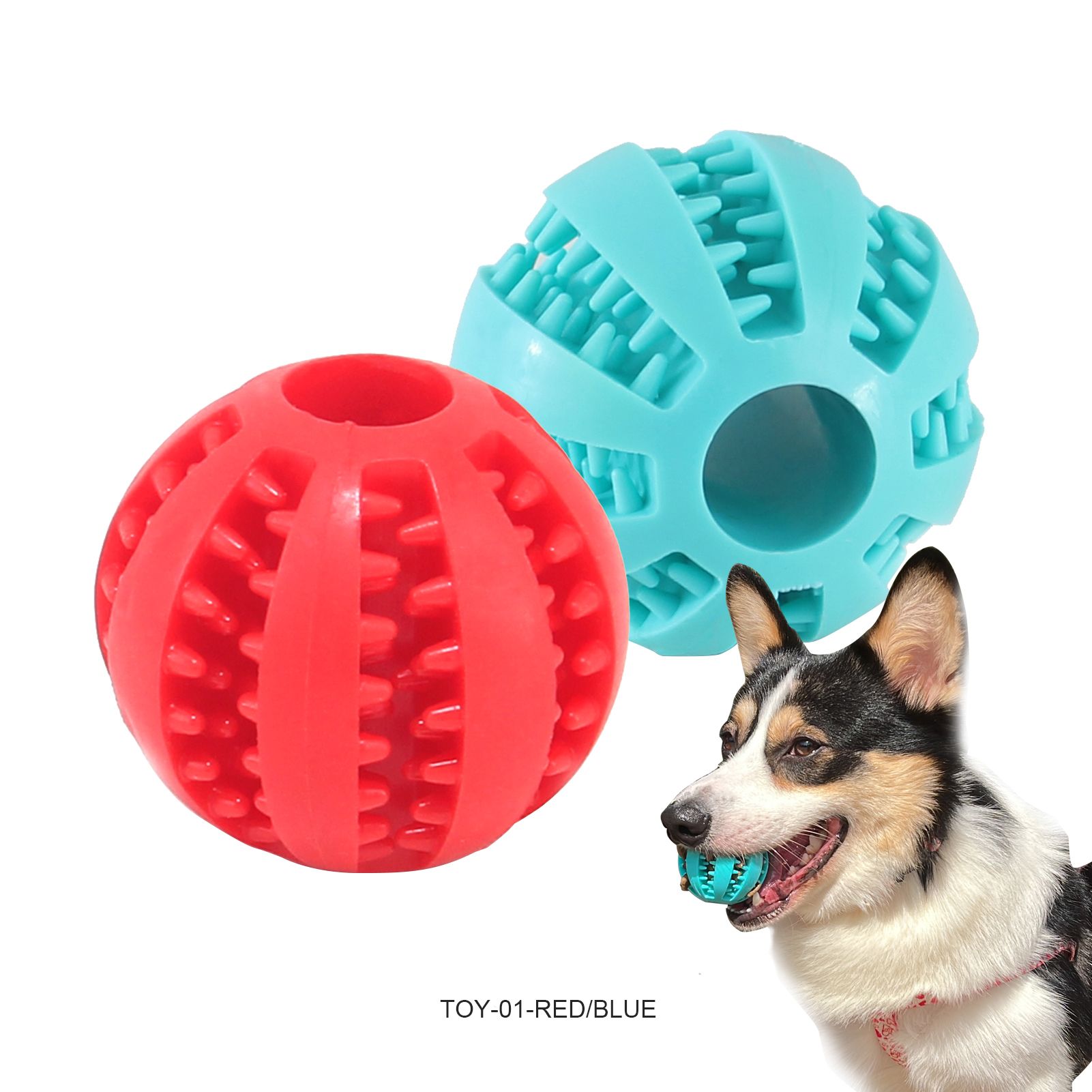 Palline Dispenser Per Cani - 2 Pezzi In Gomma Naturale, Per Giochi E Pulizia Denti - Foto 10