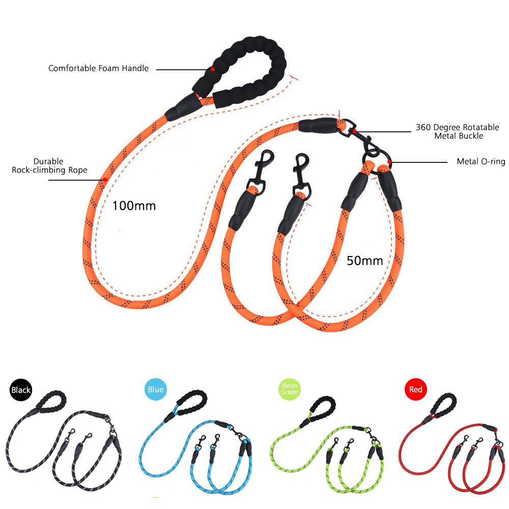 Wholesale Reflective Double Dog Leash Tailored Corporate Gift