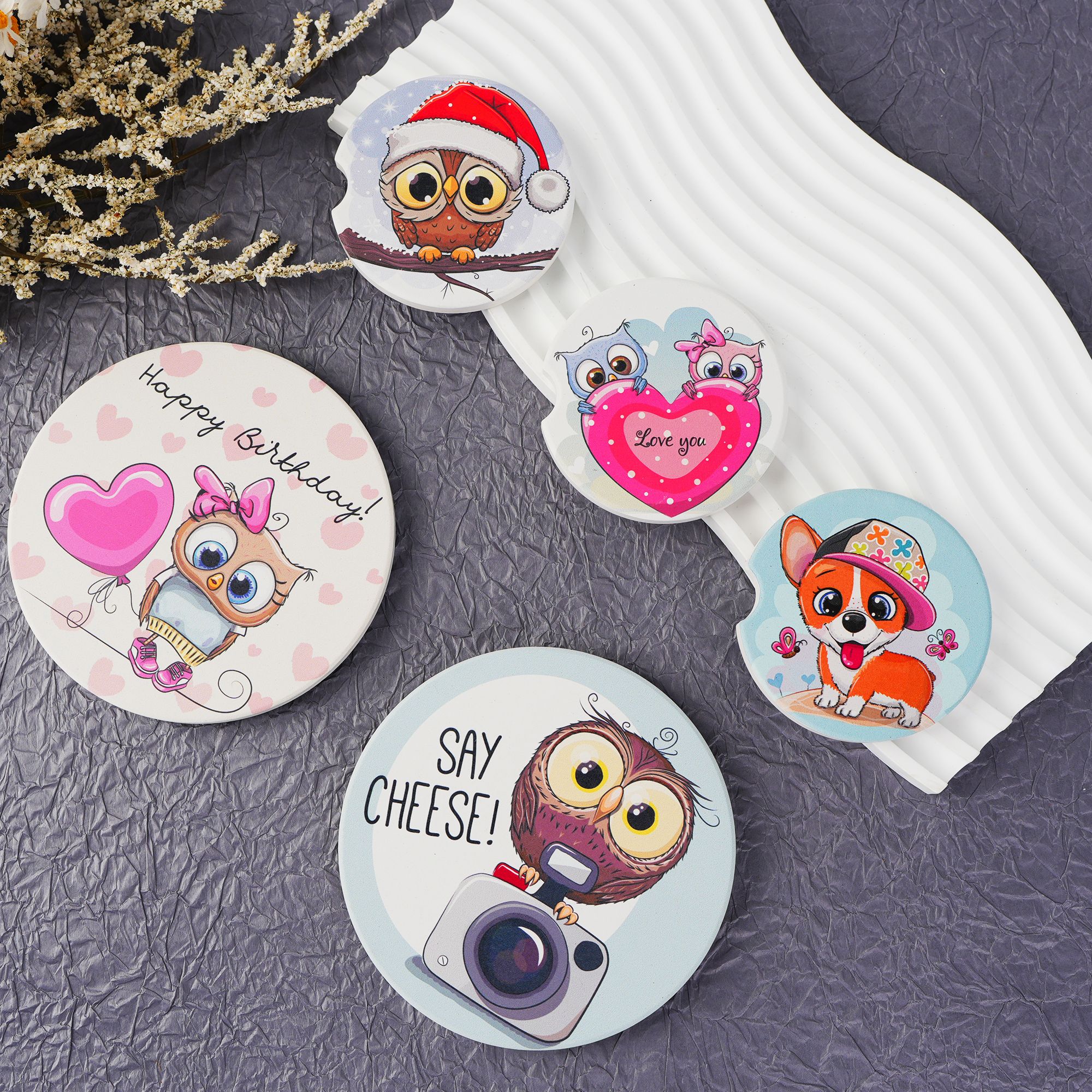 땀에 젖은 음료를 위한 최고의 판매 코스터