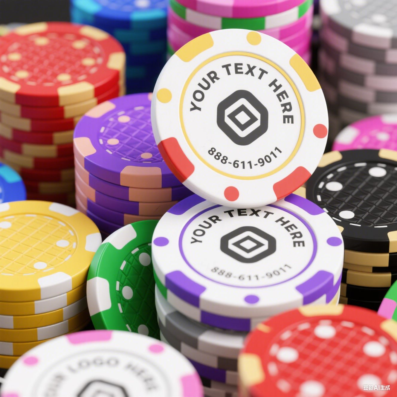 Erstklassige personalisierte Casino-Qualität Pokerchips