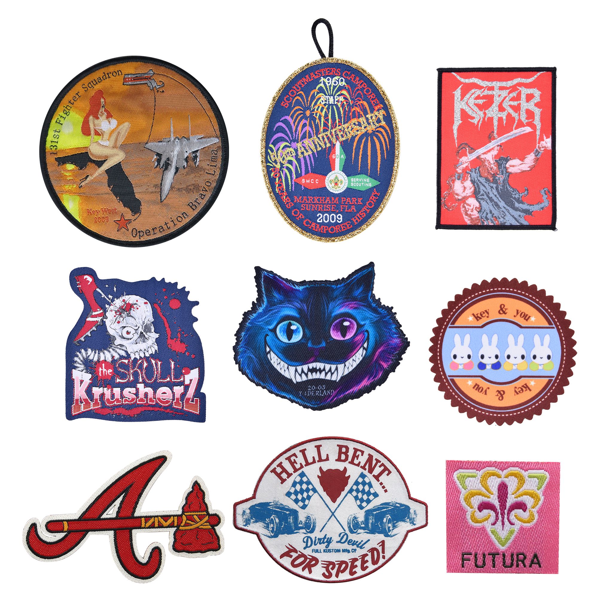 شارات مخصصة محبوكة