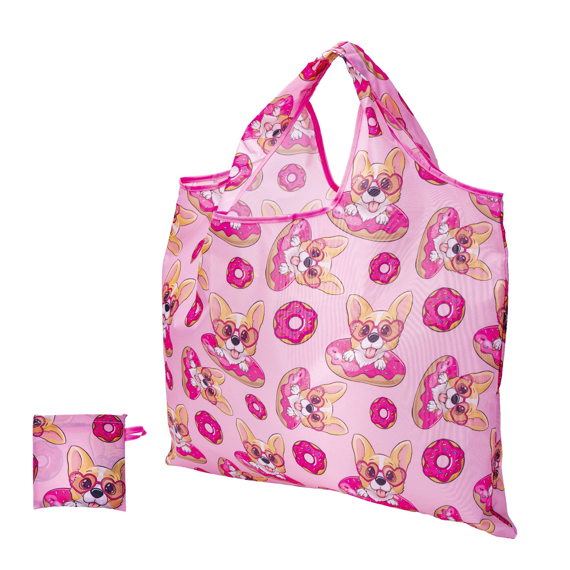 Borsa per la spesa a forma di fiore, pieghevole, in tessuto Oxford Borsa per la spesa a forma di fiore, pieghevole, in tessuto Oxford