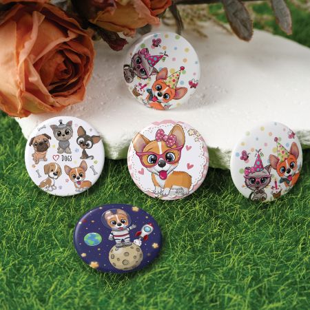 Pin Tombol 1,25 Inci Siap Kirim.