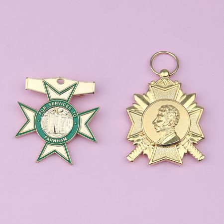 Custom Honor Attainment Medallion.