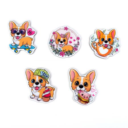 아크릴 귀여운 코기 냉장고 자석 - 귀여운 코기 아크릴 자석 공급업체