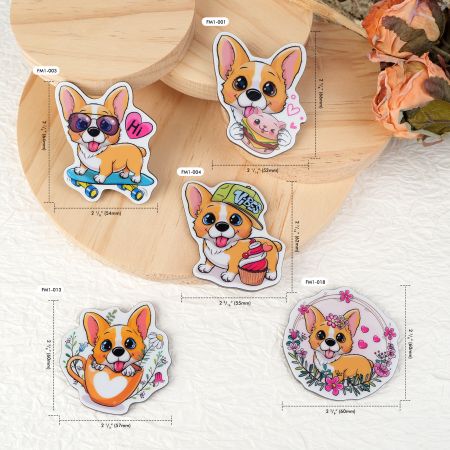 저렴한 아크릴 냉장고 문 자석.