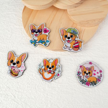 비즈니스를 위한 UV 인쇄 아크릴 냉장고 자석.