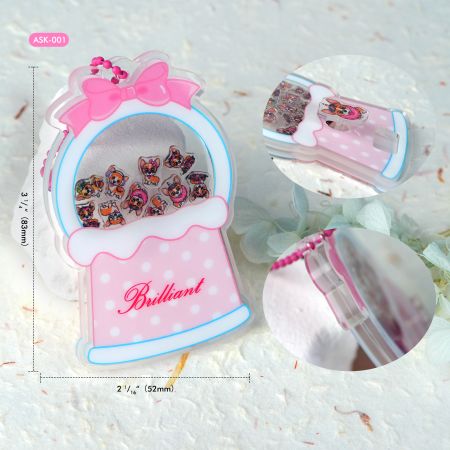 Llaveros de acrílico Gachapon asequibles.