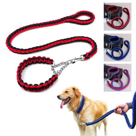 Wholesale Rope Braided Dog Leash .