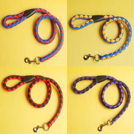 Fornecimento de Coleira de Cachorro Trançada Resistente por Atacado.