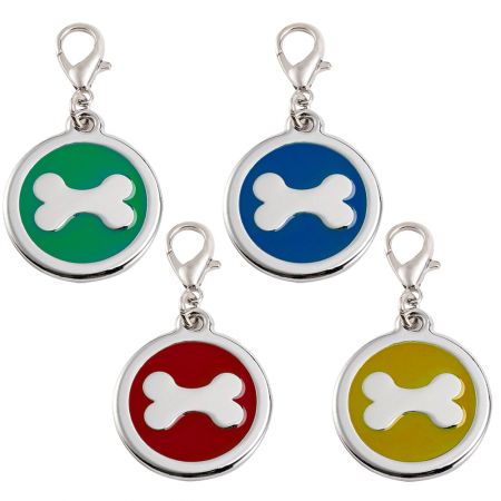 Pattern Antique Bronze Tag for Dog Collar.