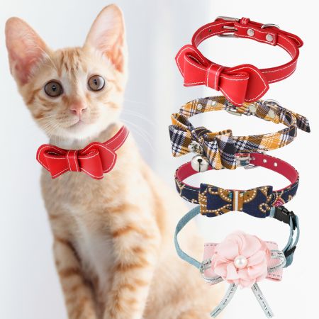 Wholesale Cat Collar Breakaway With Bow Tie