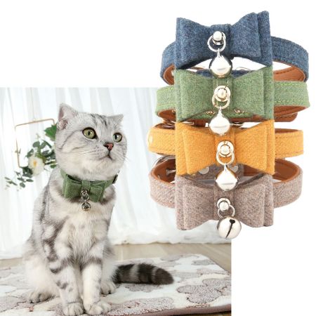 Cat Bow Tie Collar With Bell.