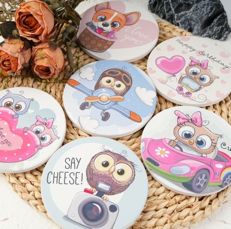 비용 효율적인 프로모션 코기 코스터.