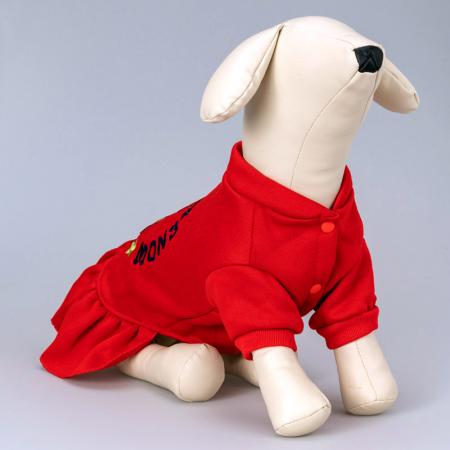 Индивидуальное изготовление рождественского платья для собаки.