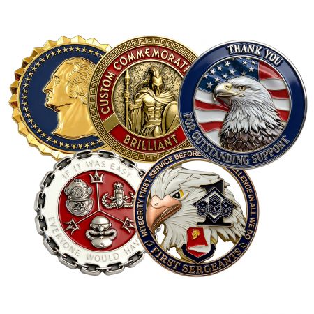 Low MOQ Tailored 3D Military Challenge Coins.