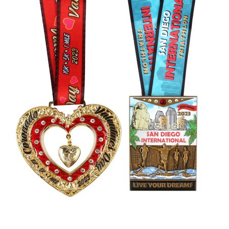 ميدالية ثلاثية الأبعاد مخصصة من سبيكة الزنك المصبوب.