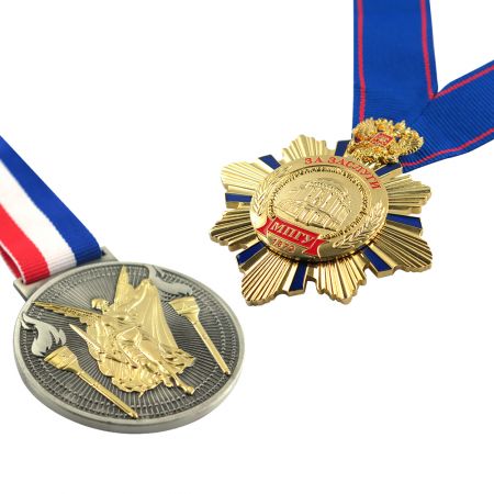 ميدالية ثلاثية الأبعاد مخصصة لجائزة فاخرة.