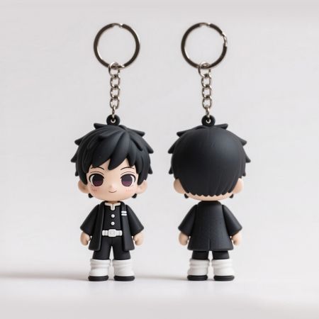 سلسلة مفاتيح PVC ثلاثية الأبعاد مخصصة. - شركة تصنيع سلاسل مفاتيح أنمي من مطاط PVC حسب الطلب.