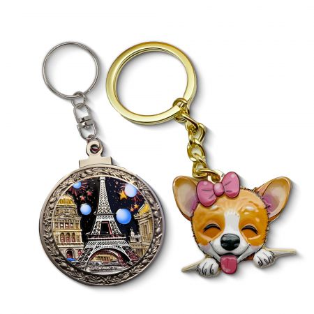 Maßgeschneiderter 3D-gedruckter Schlüsselanhänger - Maßgeschneiderte 3D-Schlüsselringe mit UV-Druck