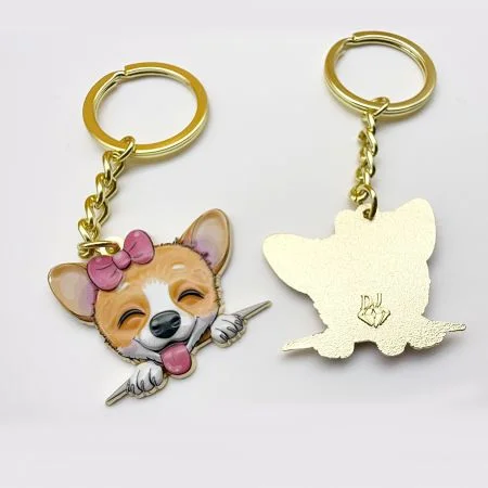 Portachiavi personalizzati in 3D di alta qualità.