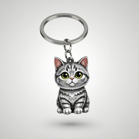 Portachiavi in lega di zinco stampati personalizzati.