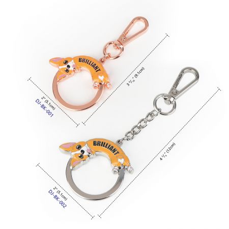 Personalized 3D Imitation Hard Enamel Keychains.