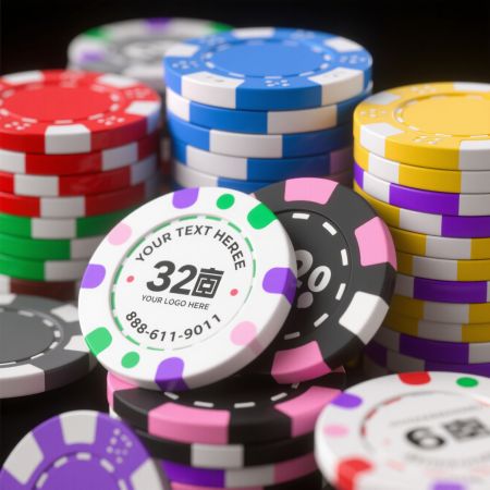 Maßgeschneiderte ABS-Casino-Chips.
