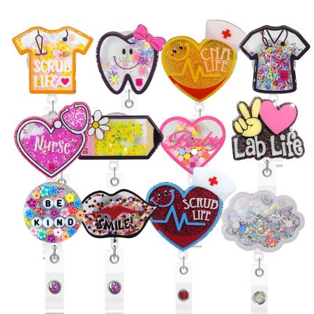 Custom Acrylic Badge Reel - Custom Retractable Acrylic Badge Reel