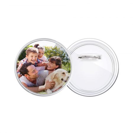 Botão de Plástico com Design Personalizado.