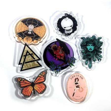 Pin de Lapela de Acrílico Personalizado - Emblema de Acrílico Personalizado