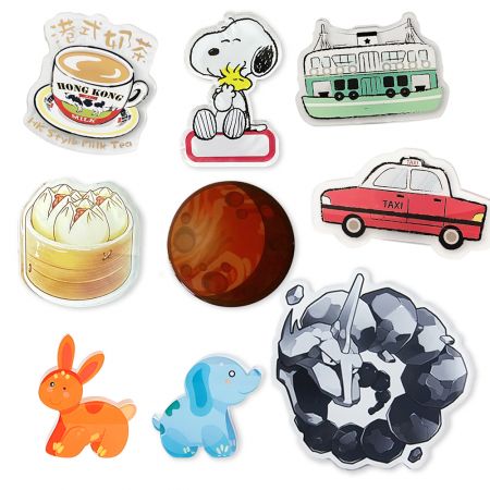 Imã de Acrílico Personalizado - Imã de Geladeira de Acrílico Personalizado