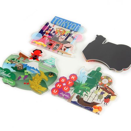 Nam châm tên acrylic cá nhân hóa.