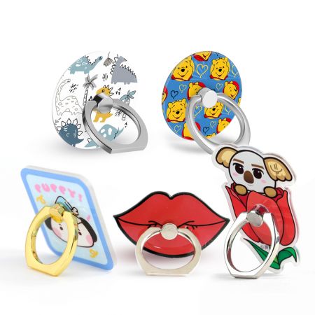 Suporte de Anel para Telefone em Acrílico Personalizado - Suporte de Anel para Telefone em Acrílico Personalizado