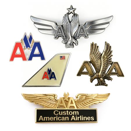 맞춤형 아메리칸 항공 배지 - 고품질 아메리칸 항공 ID 핀