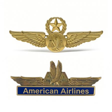맞춤형 아메리칸 항공 브랜드 라펠 핀.