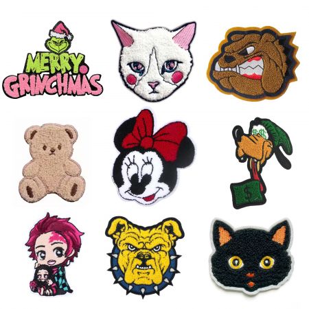 Parche de chenille de anime personalizado. - Parche de chenille de anime personalizado de alta calidad.