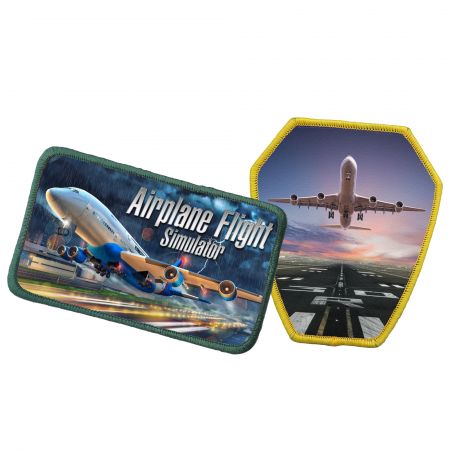 Custom Aviation Printed Patch - Personalized Aviation Logo Printed Label