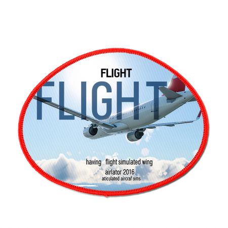 Patch stampata personalizzata per aeroplani.